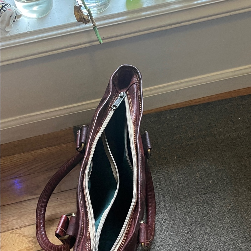 Source Unknown Dark Brown Leather Briefcase - image 6